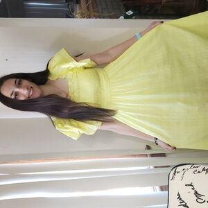 Bibi Yellow Springtime/ Easter dress - multiple sizes